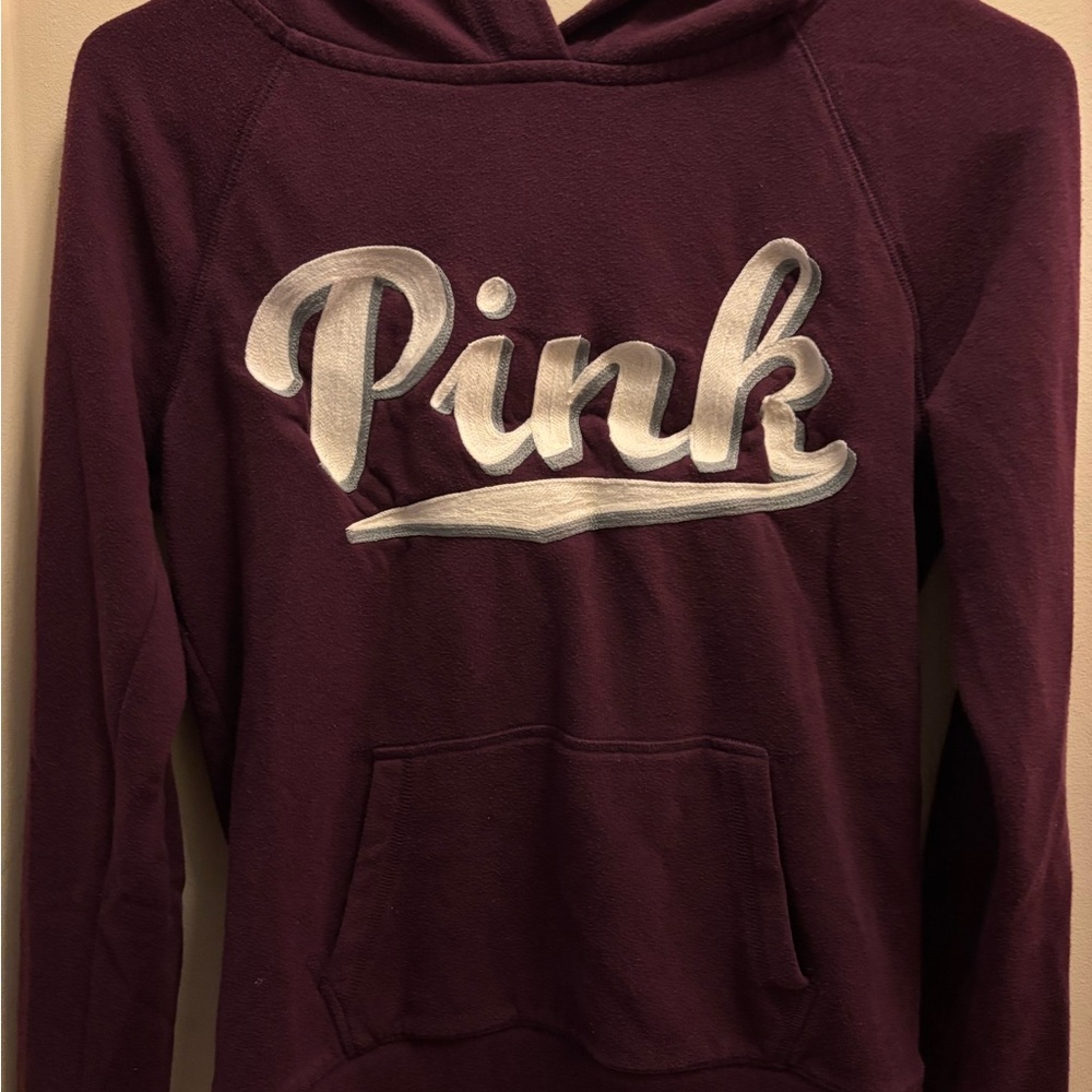 PINK Victoria's Secret Maroon Hoodie